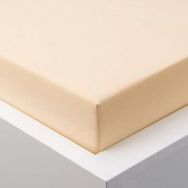 Hermann Cotton Napínací prostěradlo jersey EXCLUSIVE béžová 90 - 100 x 200 cm