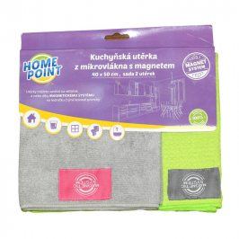 Kuchyňská utěrka z mikrovlákna s magnetem 2 ks