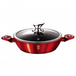 Pekáč kulatý s nepřilnavým povrchem a poklicí 24 cm Burgundy Metallic Line