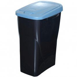 Koš na tříděný odpad modré víko 50x15x30 cm 25 l plast