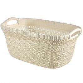 Curver KNIT koš na čisté prádlo - 40L - krémová