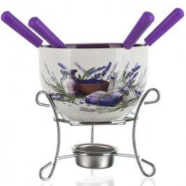 BANQUET fondue set na čokoládu LAVENDER 6 ks