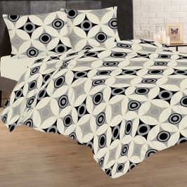 Saténové povlečení Geometrics 140x200 jednolůžko - standard Bavlněný satén