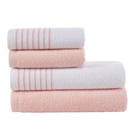 Sada ručíků a osušek Eleganza růžová Set růžová