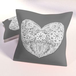 Dekorační polštář Hearts 40x40 cm polyester
