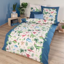 Dětské povlečení Dinos 140x200 jednolůžko - standard bavlna
