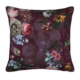 Dekorační polštářek Essenza Home Fleur Burgundy 50x50 cm fialová