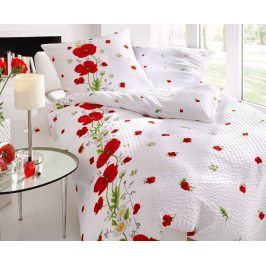 Krepové povlečení Red Poppy 140x200 jednolůžko - standard Krep