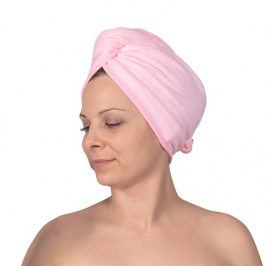 Turban na vlasy růžový doplňky růžová
