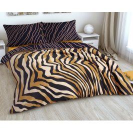 Povlečení Bengal hnědé 140x200 jednolůžko - standard Bavlněný satén