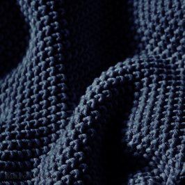 Pletený pléd Marc O´Polo Nordic Indigo 130x170 cm modrá
