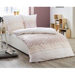 Povlečení Shades krémové 140x200 jednolůžko - standard Bavlněný satén
