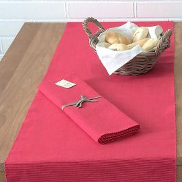 Běhoun na stůl Home Design červený 45 x 150 cm červená