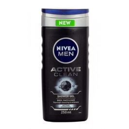 Nivea Men Active Clean 250 ml sprchový gel na tělo, tvář a vlasy pro muže