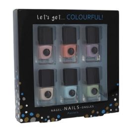 2K Let´s Get Colourful! Pastels dárková kazeta pro ženy lak na nehty 6x 5 ml