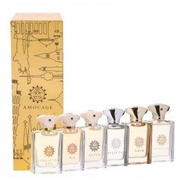 Amouage Mini Set Classic Collection dárková kazeta pro muže 6x 7,5 ml edp Gold + Dia + Silver + Reflection + Jubilation XXV + Beloved