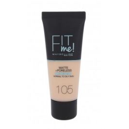Maybelline Fit Me! Matte + Poreless 30 ml makeup pro ženy 105 Natural Ivory