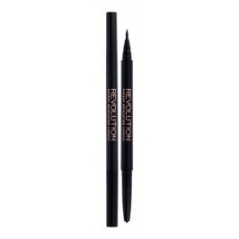 Makeup Revolution London Awesome Dual Eyeliner Felt & Kohl 0,18 g oboustranné oční linky pro ženy Black