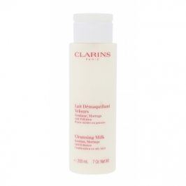 Clarins Cleansing Milk With Gentian 200 ml čisticí mléko pro mastnou a smíšenou pleť pro ženy