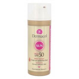Dermacol Sun SPF50 50 ml voděodolný tónovací ochranný fluid pro ženy
