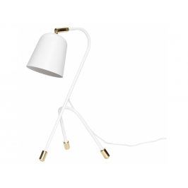 Stolní lampa Hübsch Tripod, bílá/mosaz 990611 Hübsch